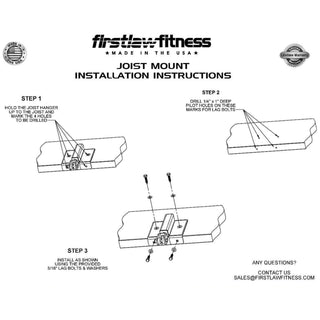 Ancrage pour sac lourd Firstlaw Fitness - 200lb