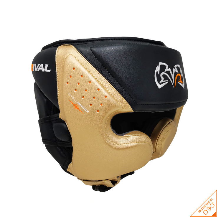 Rival RHG10 ヘッドギア XL ブラック/ホワイト RHG10 Intelli-Shock Headgear – Rival Boxing Gear Canada
