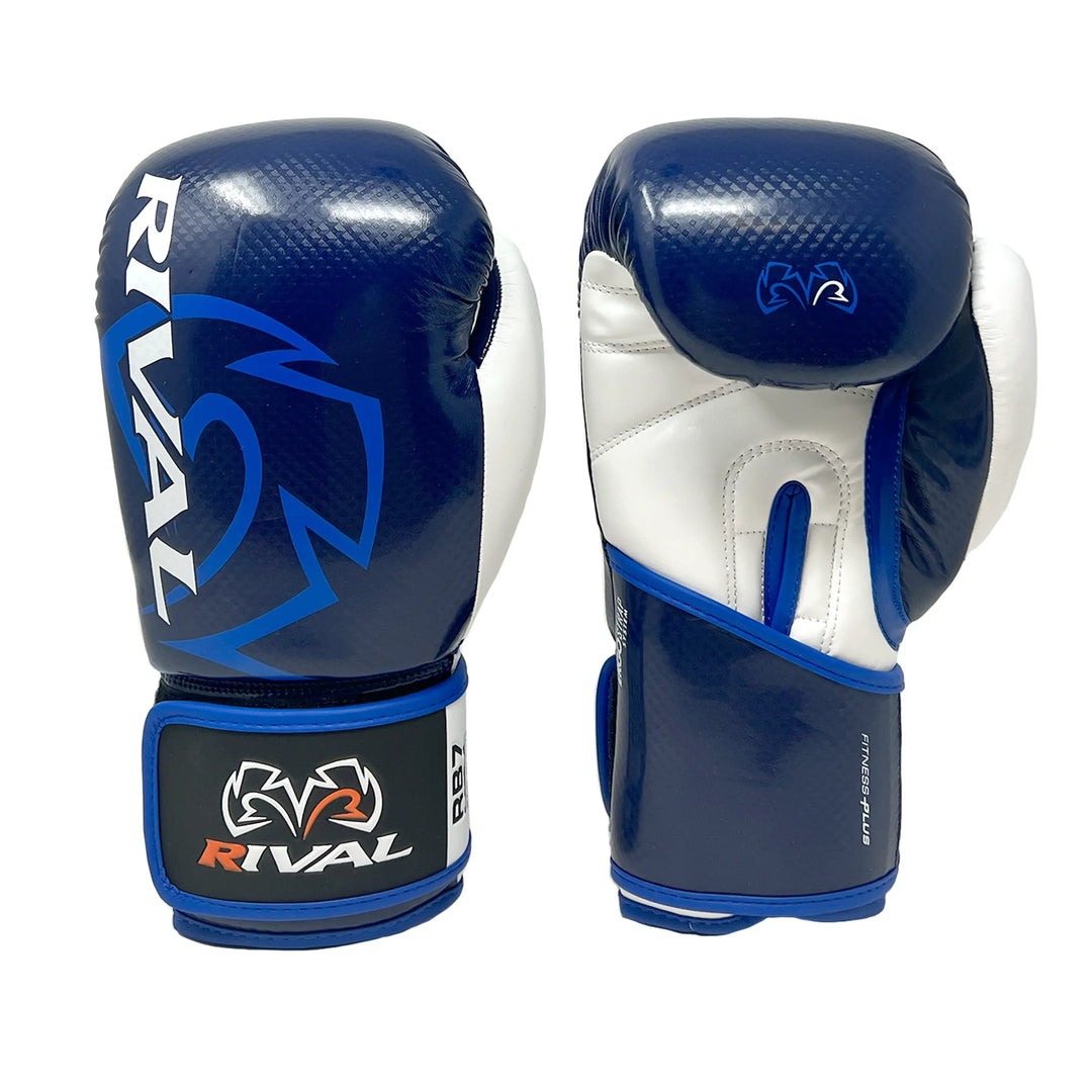 Rival Boxing-RB7 Fitness & Bag Gloves-Purple/White-10oz