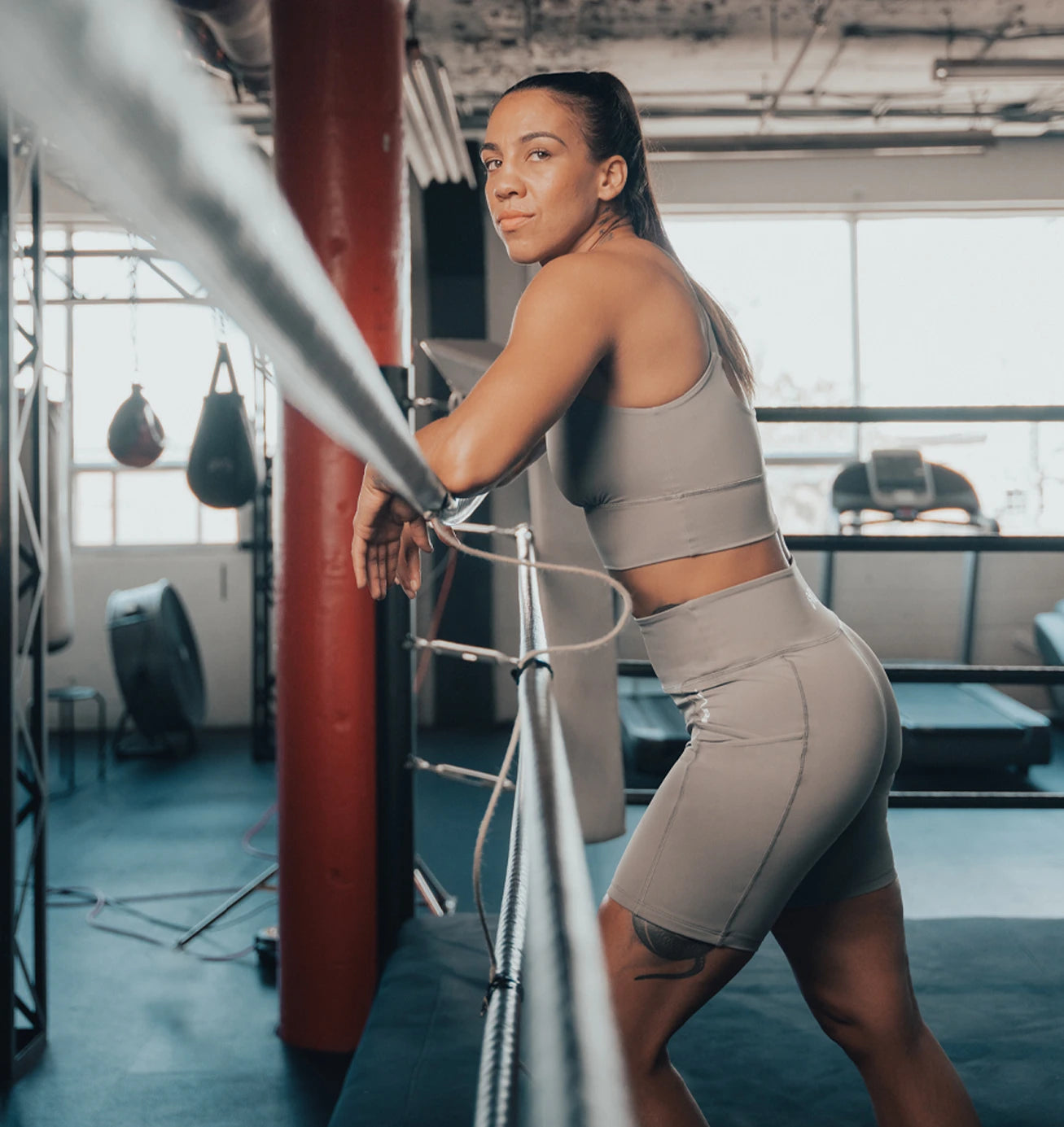 High rise biker shorts online