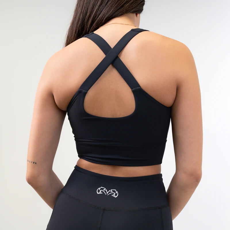 Buttery Stretch Cross-Back Sports Bra – Rival Boxing Gear Canada